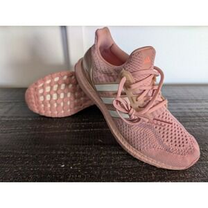 Adidas Shoes Womens 8.5 Pink Ultraboost Knit Road Running Athletic Sneakers